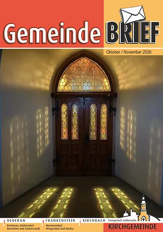 Titelseite des aktuellen Gemeindebriefs Oederan