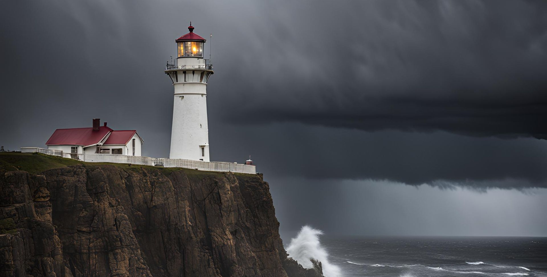 Symbolbild: Leuchtturm auf einer Klippe