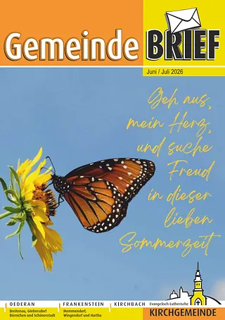 Titelseite des aktuellen Gemeindebriefs Oederan