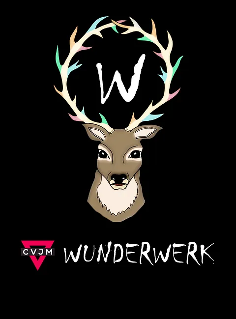 ein Hirsch mit der Aufschrift Wunderwerk